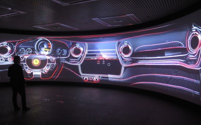 Egidio Reali villa erba Ferrari GTC4 Lusso ferrari villa erba gtc4 lusso cockpit