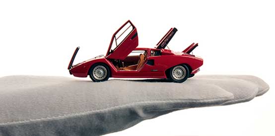 modellino auto scala 1:43 Lamborghini miura p 400 s modellini vintage –  arte e luce designers